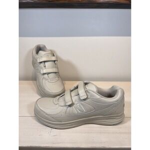 New Balance 577 Walking Shoes Mens 12 4E Bone Leather Hook Loop MW577VB